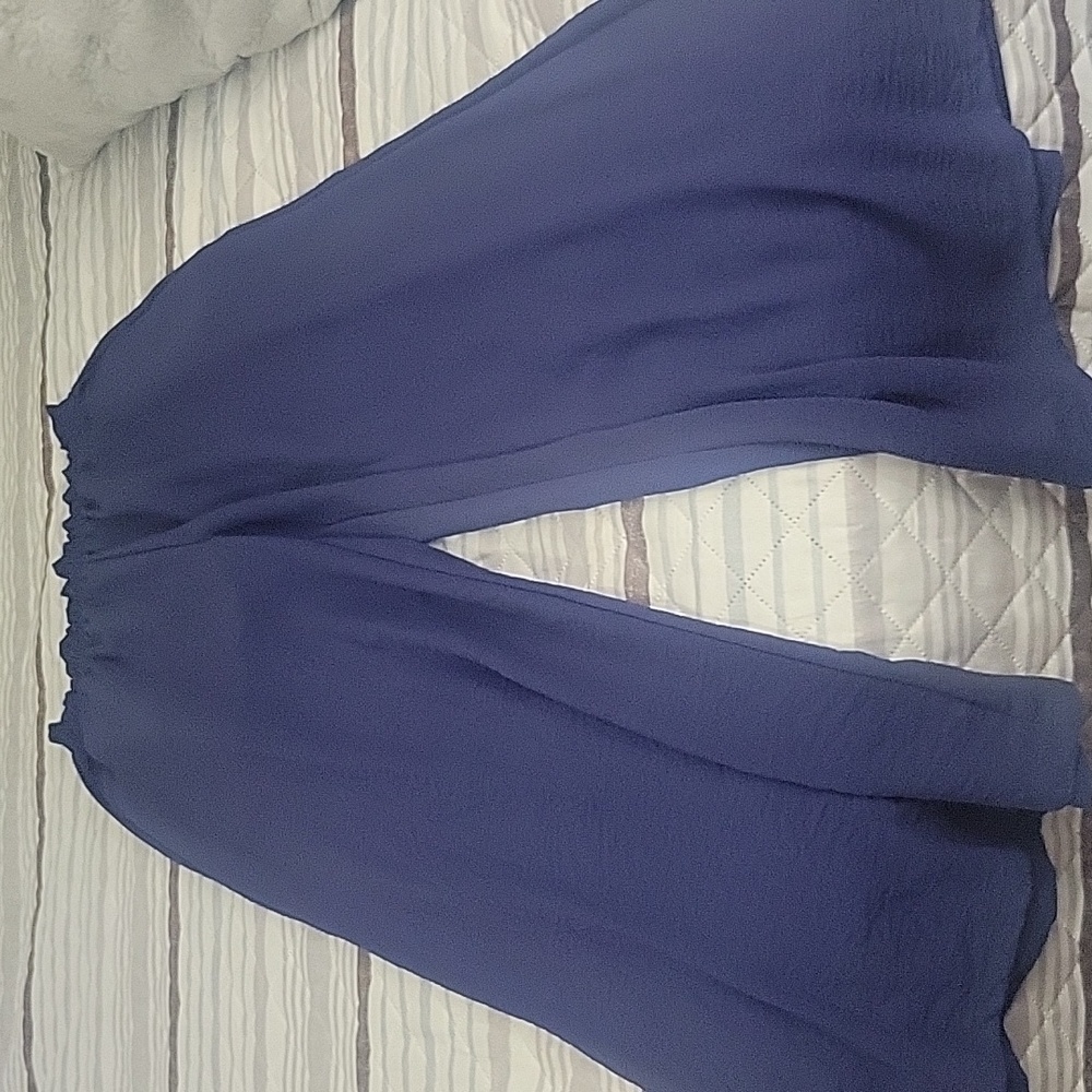 Streetwear Society Navy Ruffle Pants